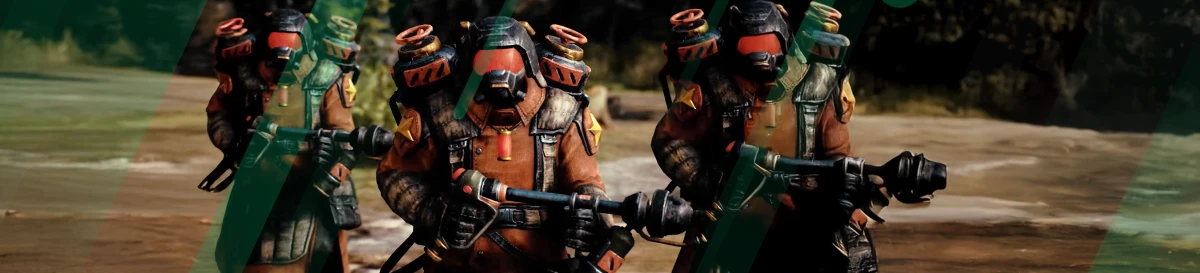 Tempest Rising armored infantry wielding flamethrowers